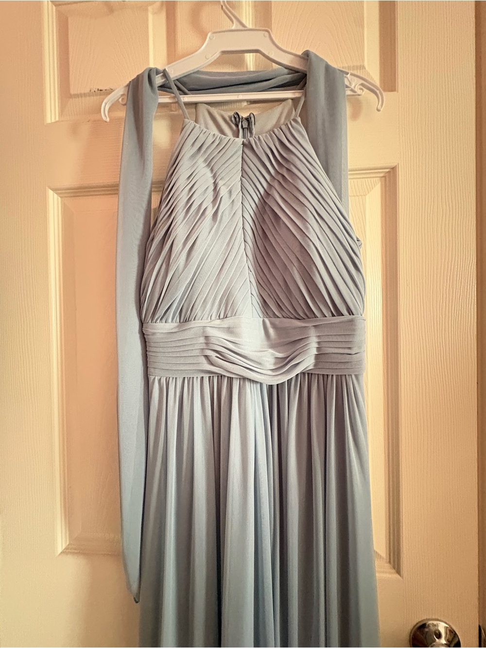 Cindy Collection U.S.A Dusty Blue Formal Dress